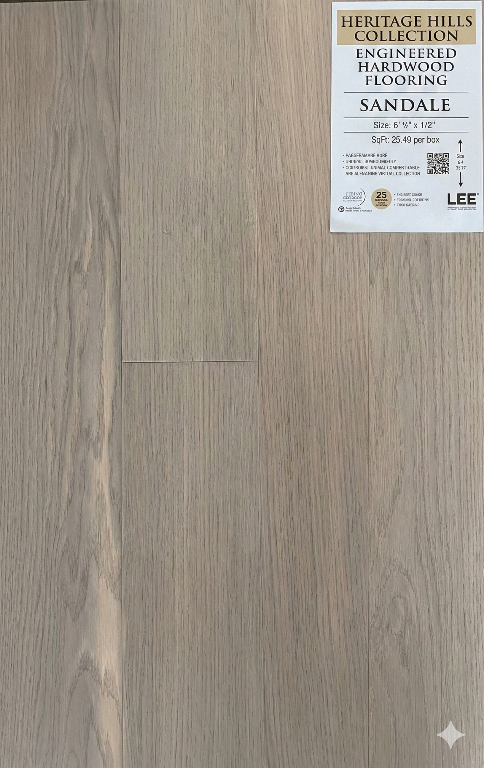 Sandale Engineered Hardwood Flooring - Size: 6 1/2" x 1/2"