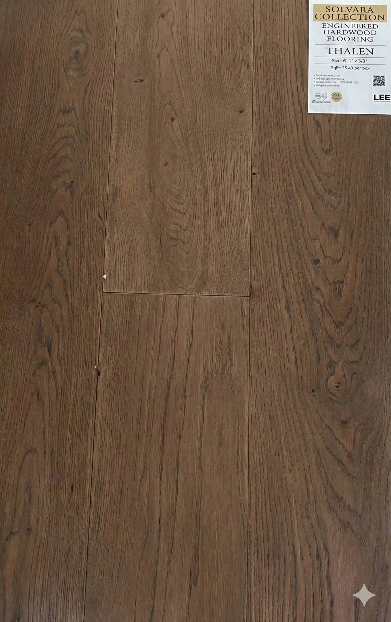 Thalen Engineered Hardwood Flooring - Size: 6 1" x 5/8"